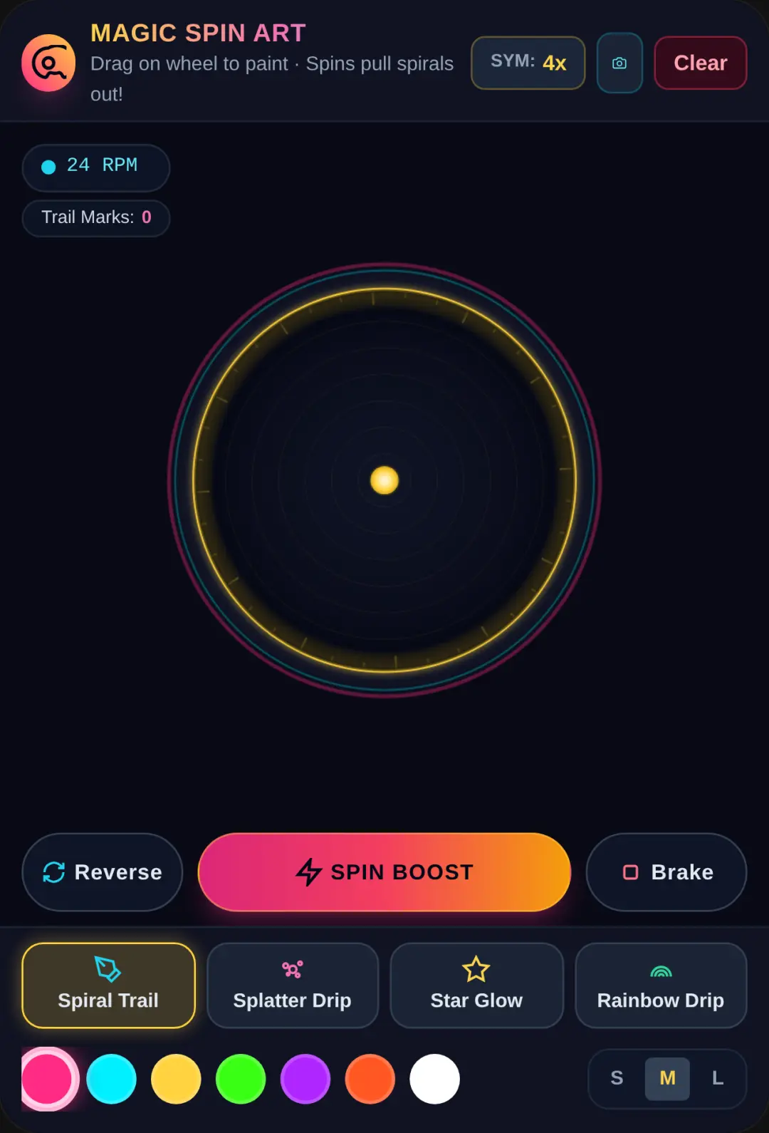 Magic Wheel Spin Art cover