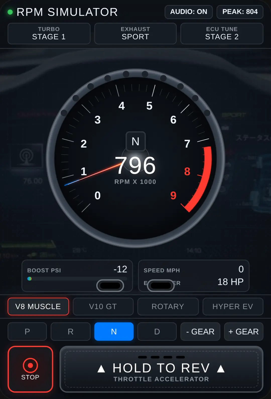 RPM Car Engine Simulator cover