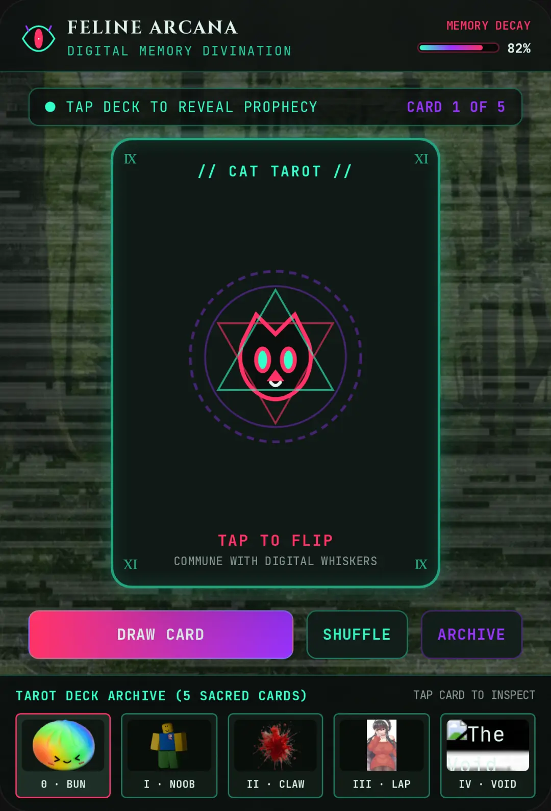 Cat Tarot & Digital Memory Decay cover