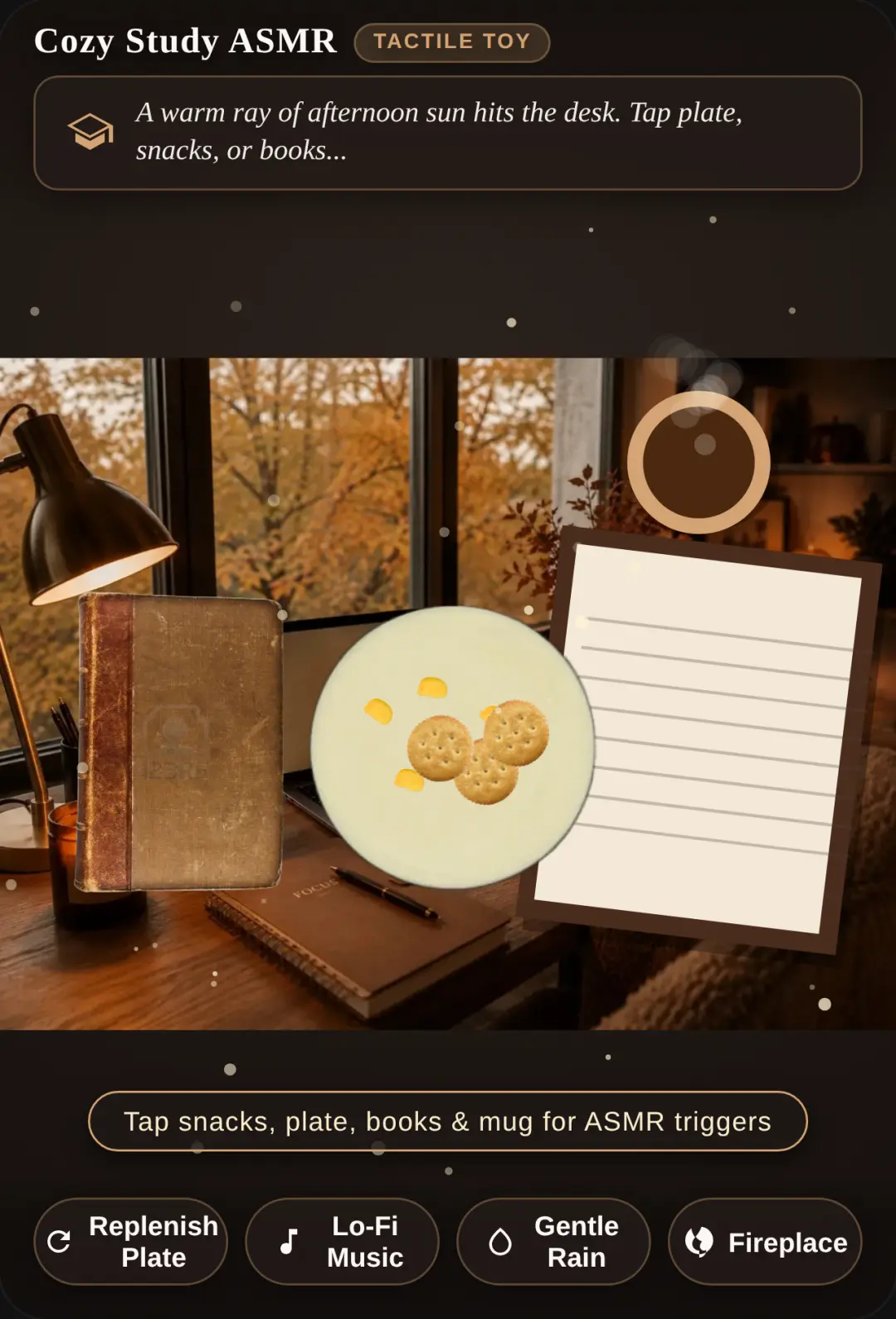 Cozy ASMR Study Desk cover