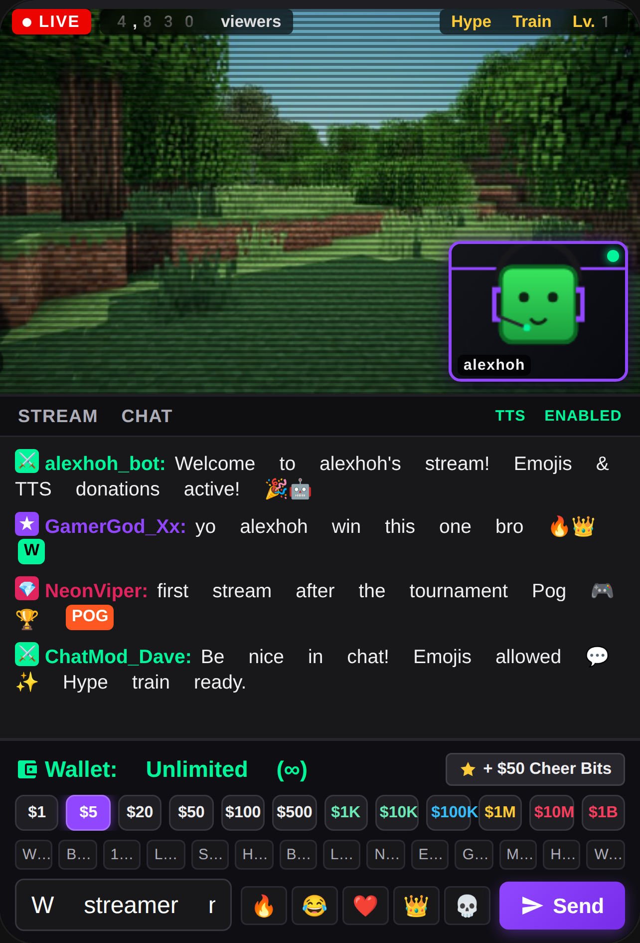 alexhoh Livestream Donation Simulator cover