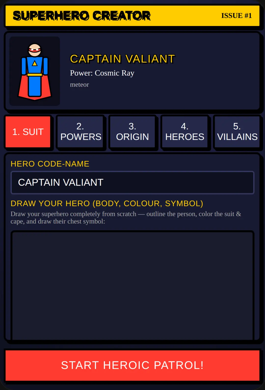 Make your superhero cover