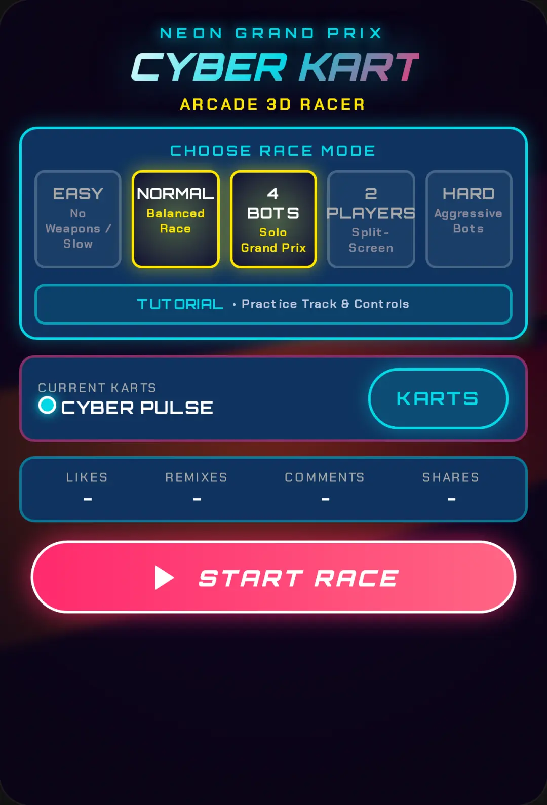 CYBER KART ARCADE 3D cover