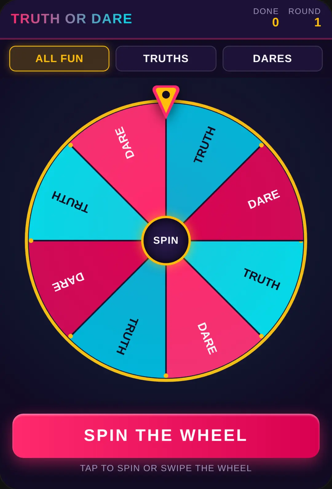 Truth or Dare - Spin the Wheel cover