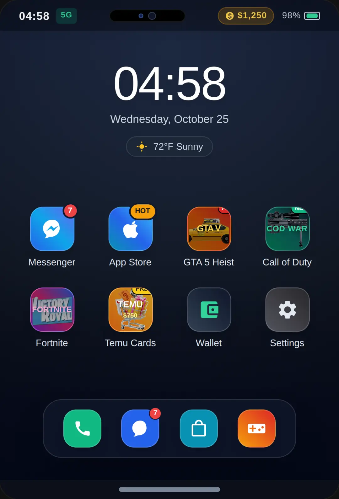 Smartphone Simulator 3D - Messenger, App Store and Game Ads cover