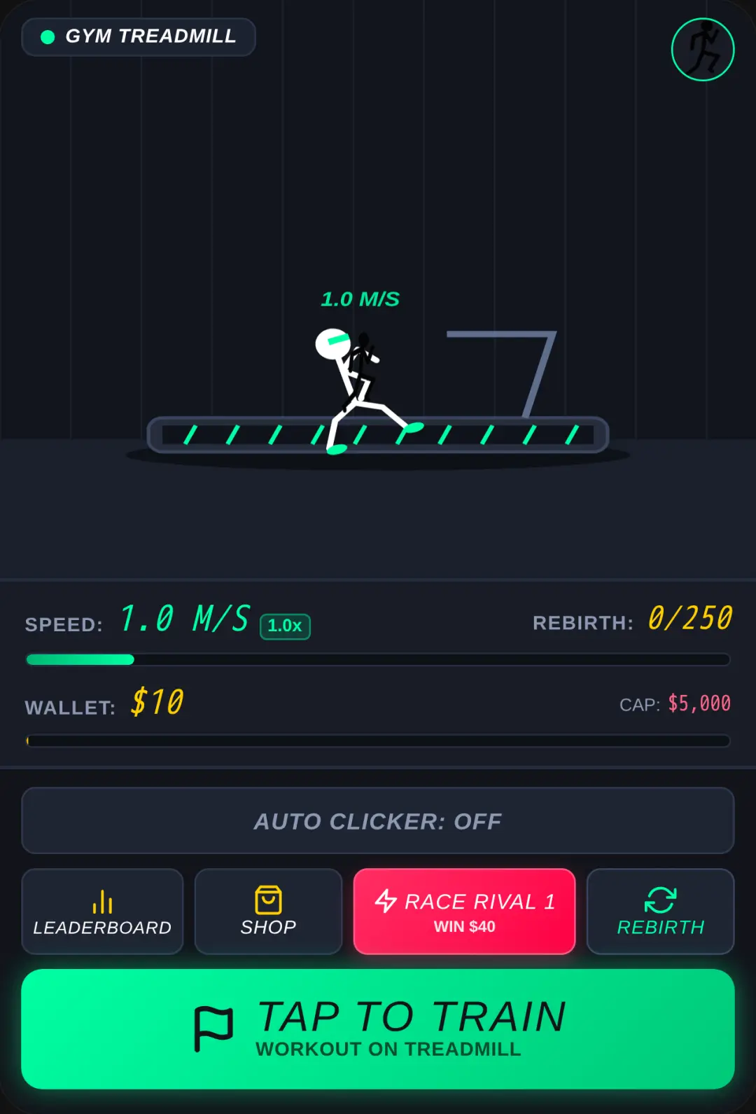 Stickman Speed Runner: Treadmill & Rival Races