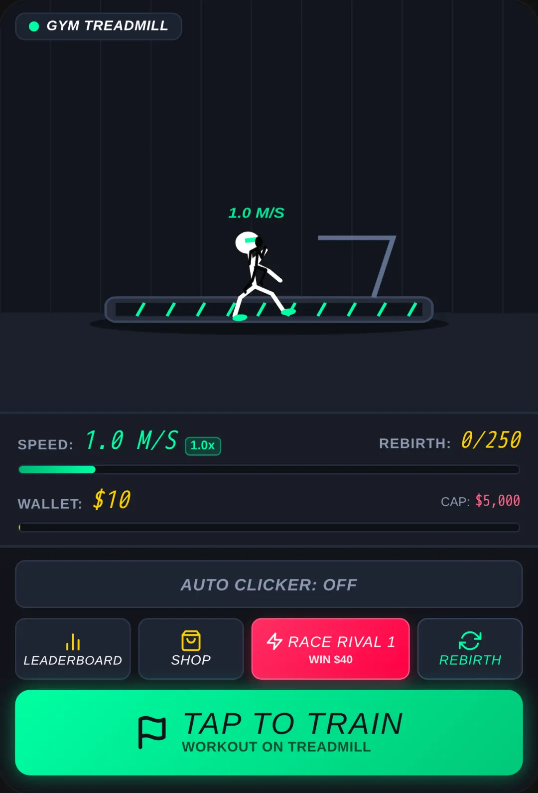 Stickman Speed Runner: Treadmill & Rival Races