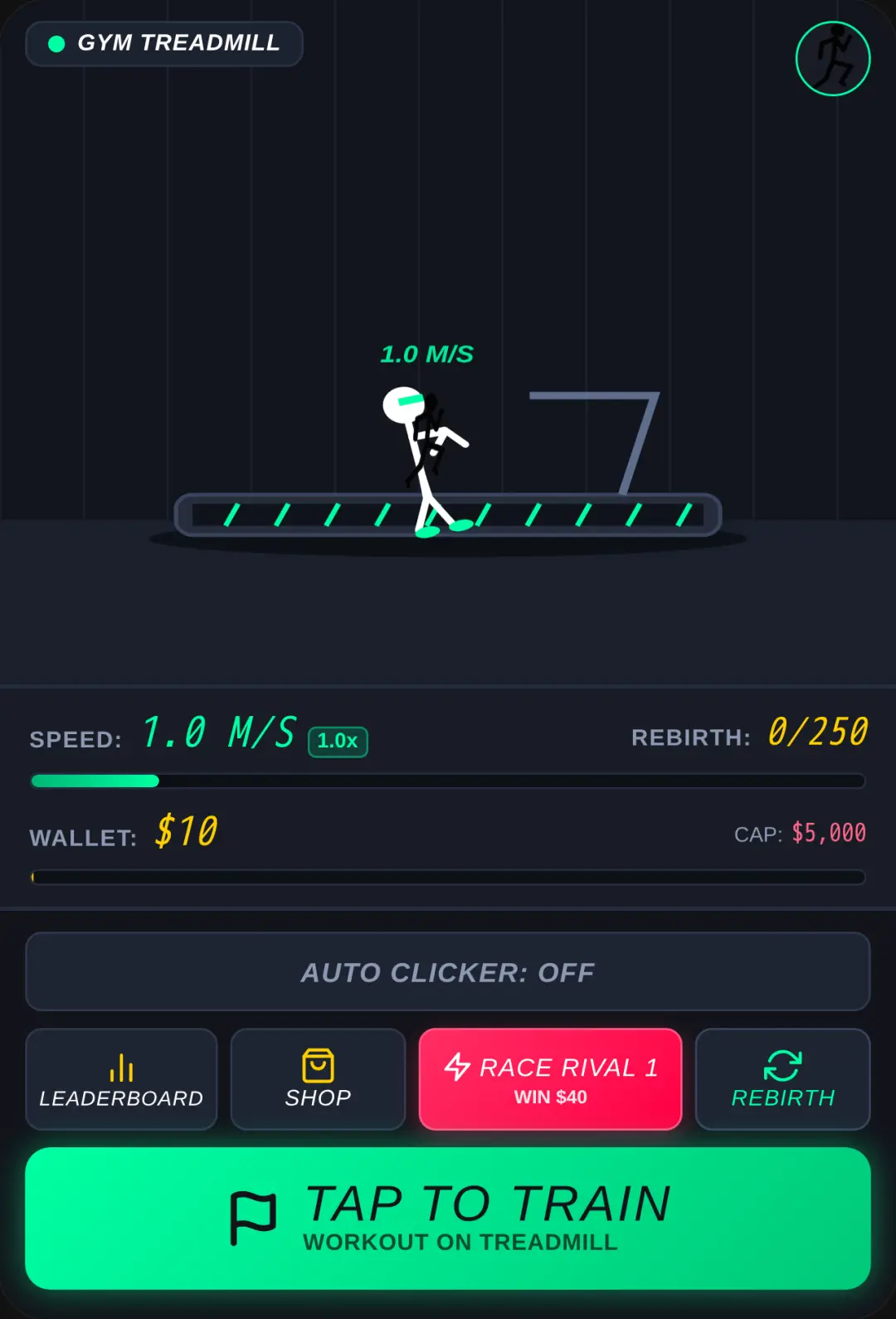 Stickman Speed Runner: Treadmill & Rival Races