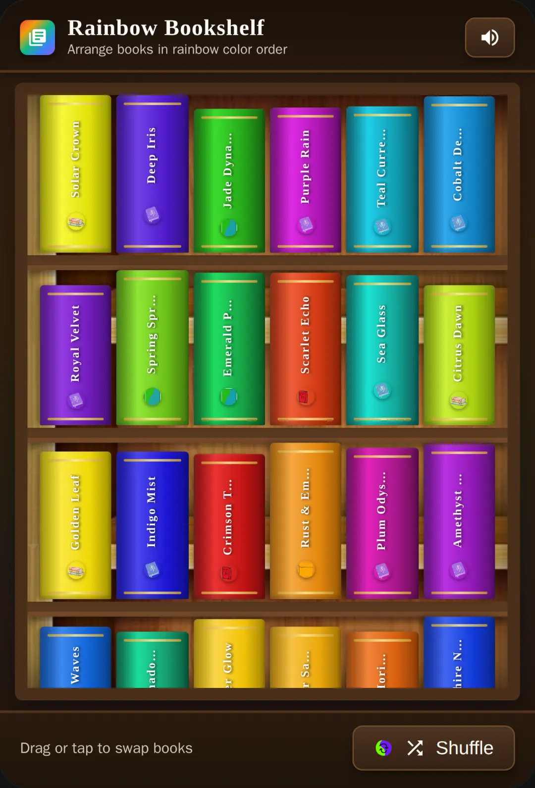 Rainbow Bookshelf cover