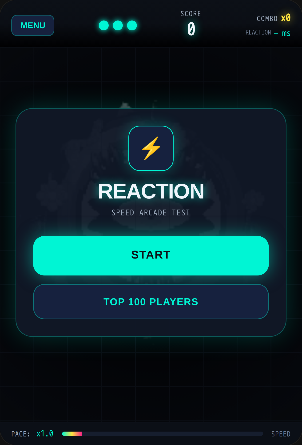 REACTION — SPEED ARCADE TEST cover