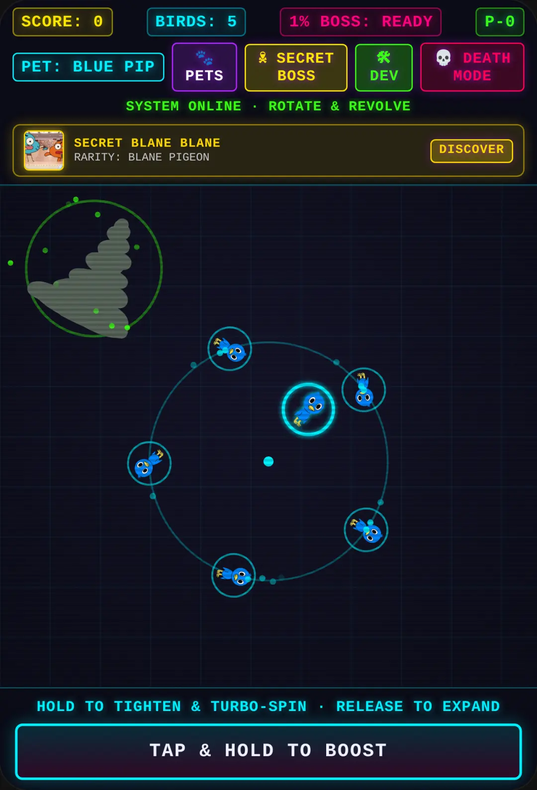 Neon Avian Orbit: Pets & Secret Boss cover