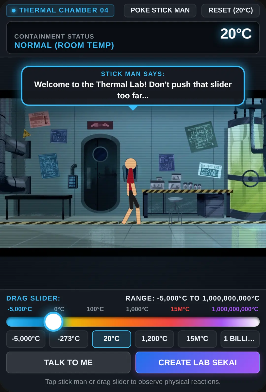 Thermal Extreme: Stick Man Lab TEMPERATURE cover