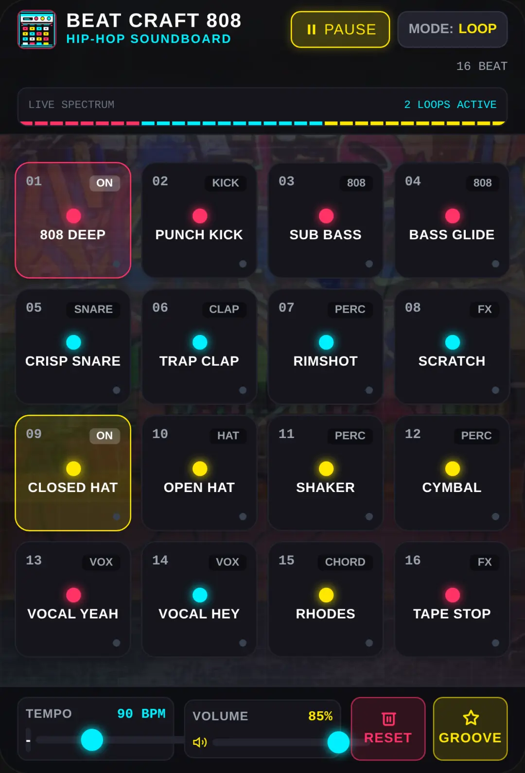 BEAT CRAFT 808 · Hip-Hop Music Maker cover