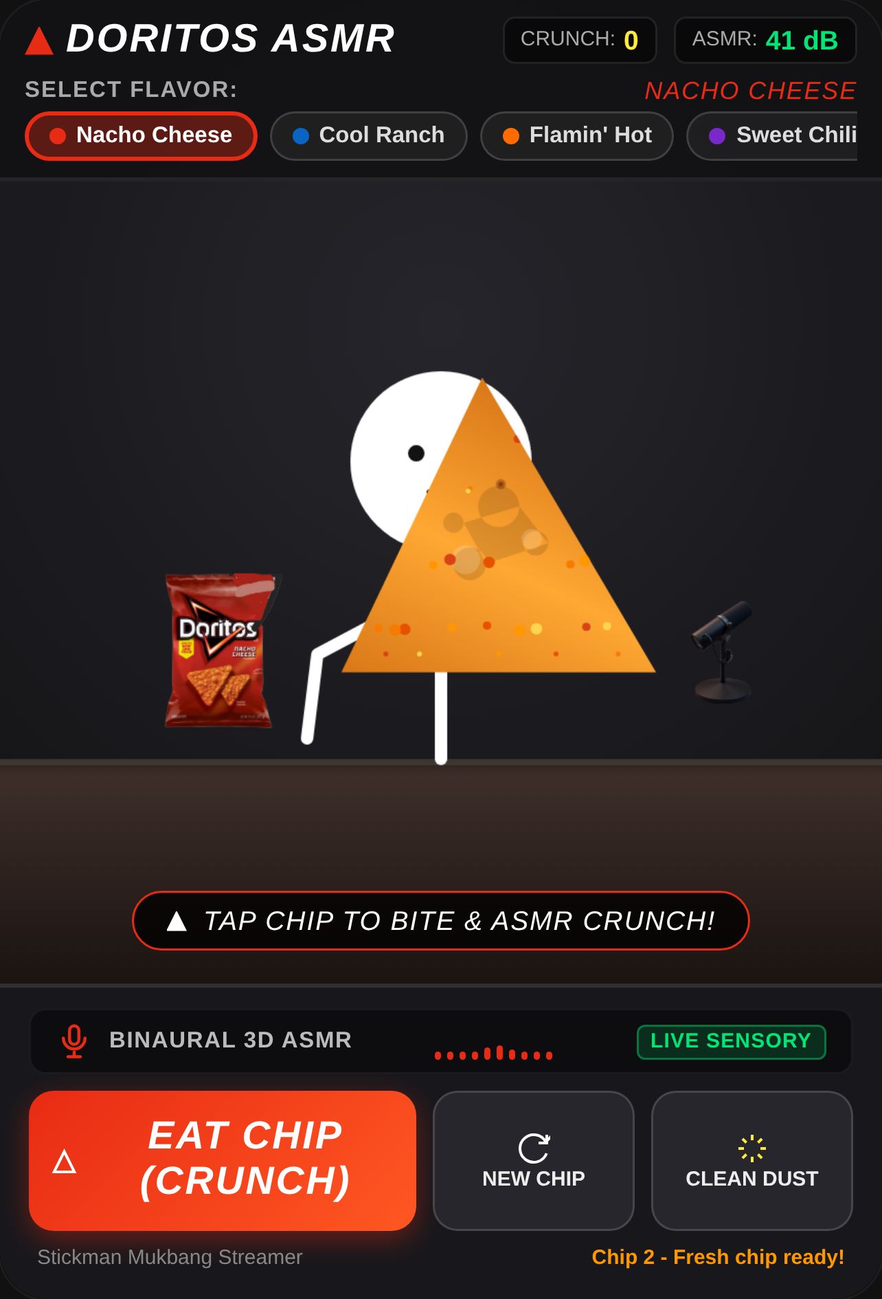 Doritos ASMR Crunch Mukbang! My first game cover
