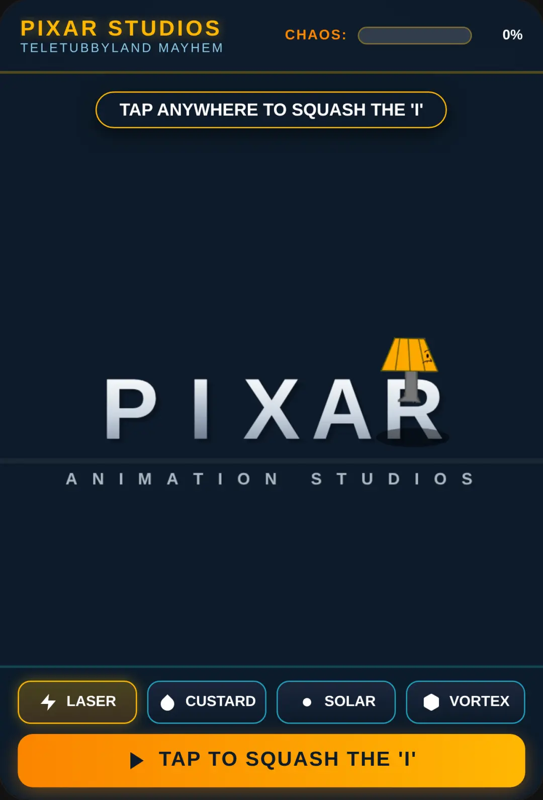 Pixar Desk Lamp Destroys Teletubbies cover