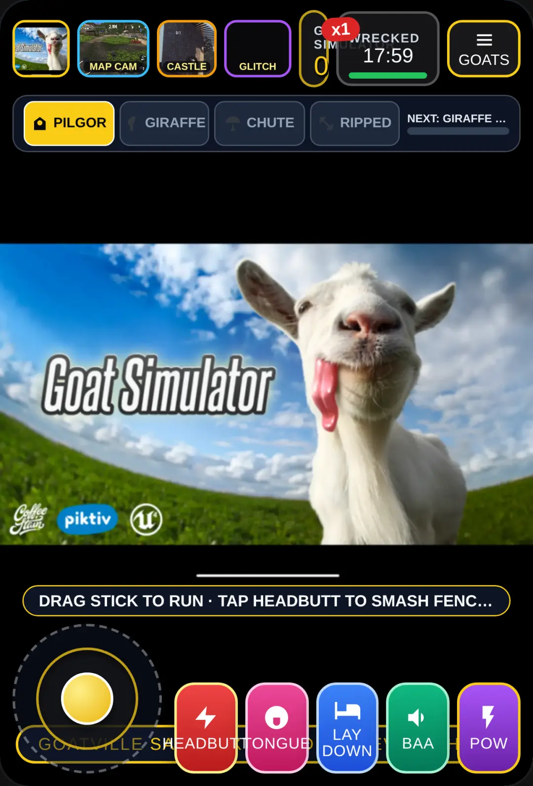 Goat Simulator: the remake goatville cover