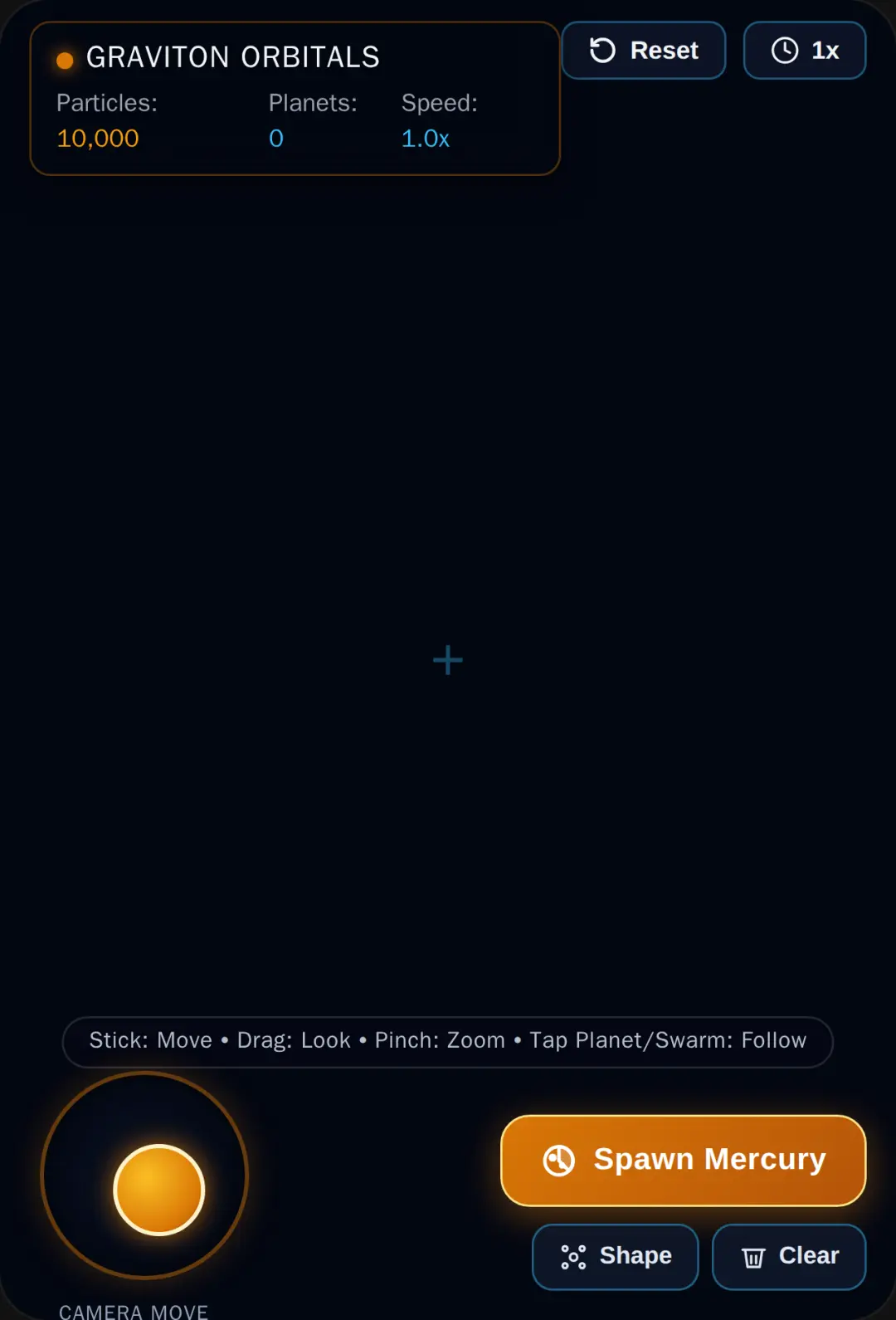 3D Cosmic Particle Gravity Sandbox (NEW game) cover