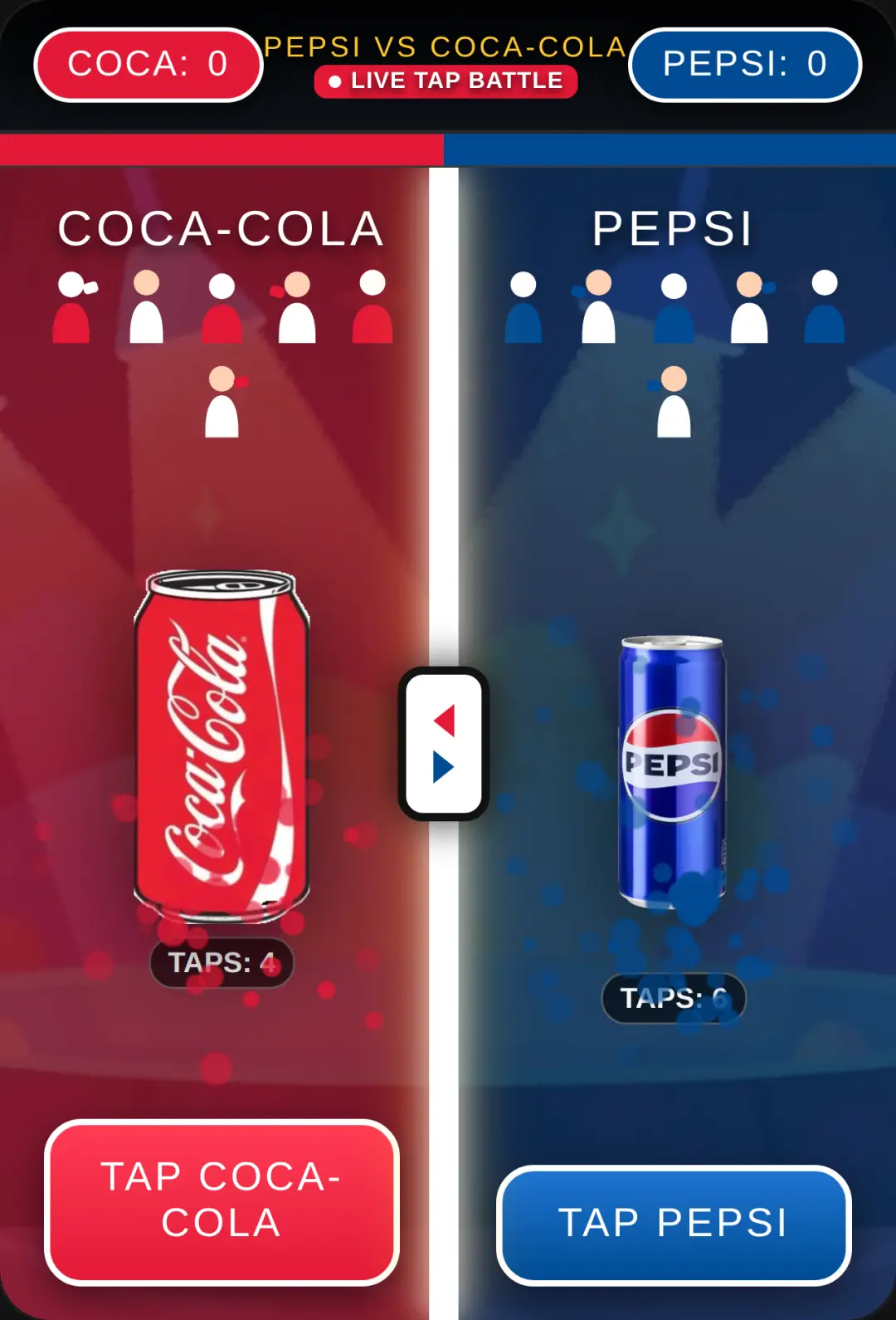 Pepsi vs Coca-Cola Tug-of-War cover