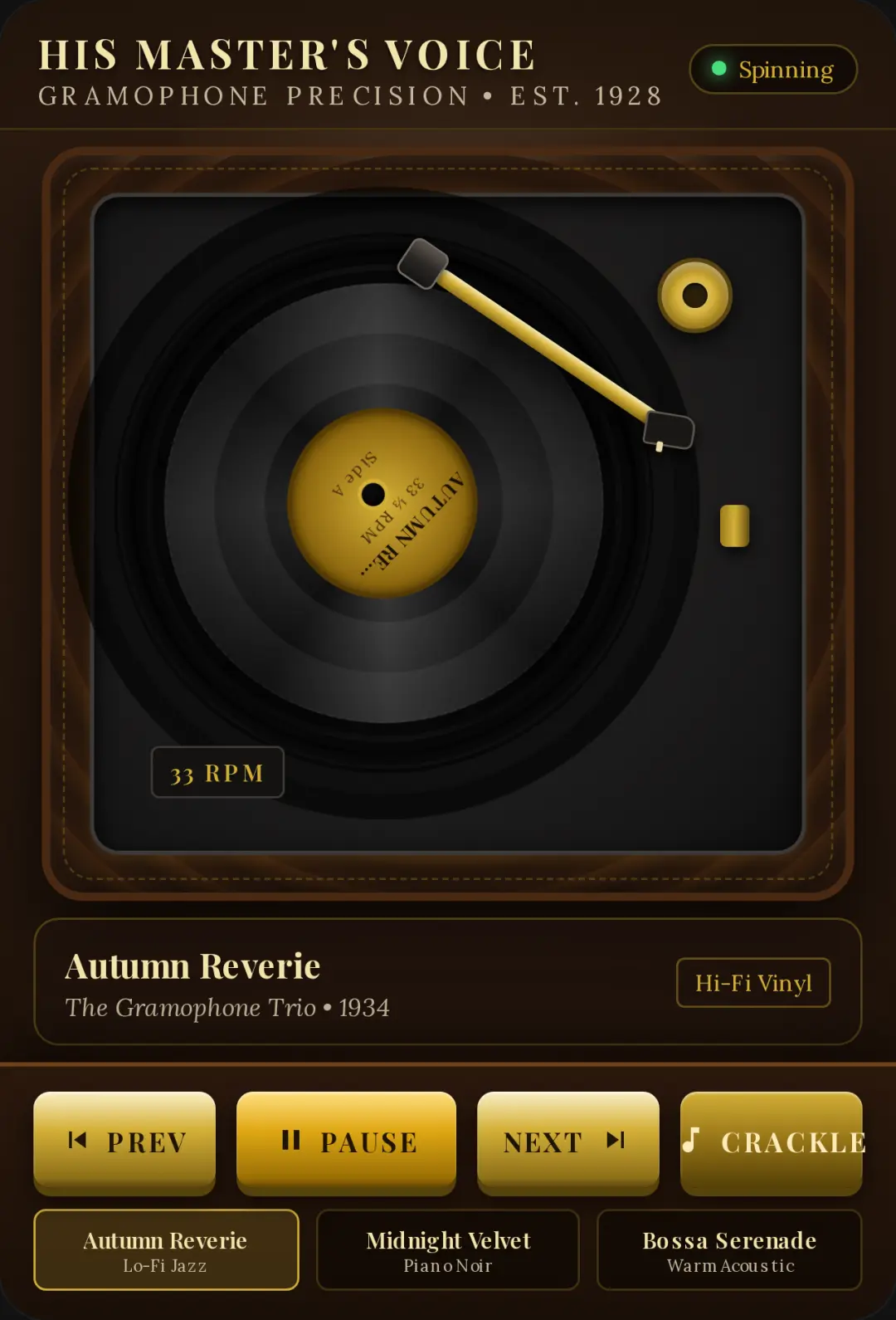 Vintage Vinyl Phonograph cover