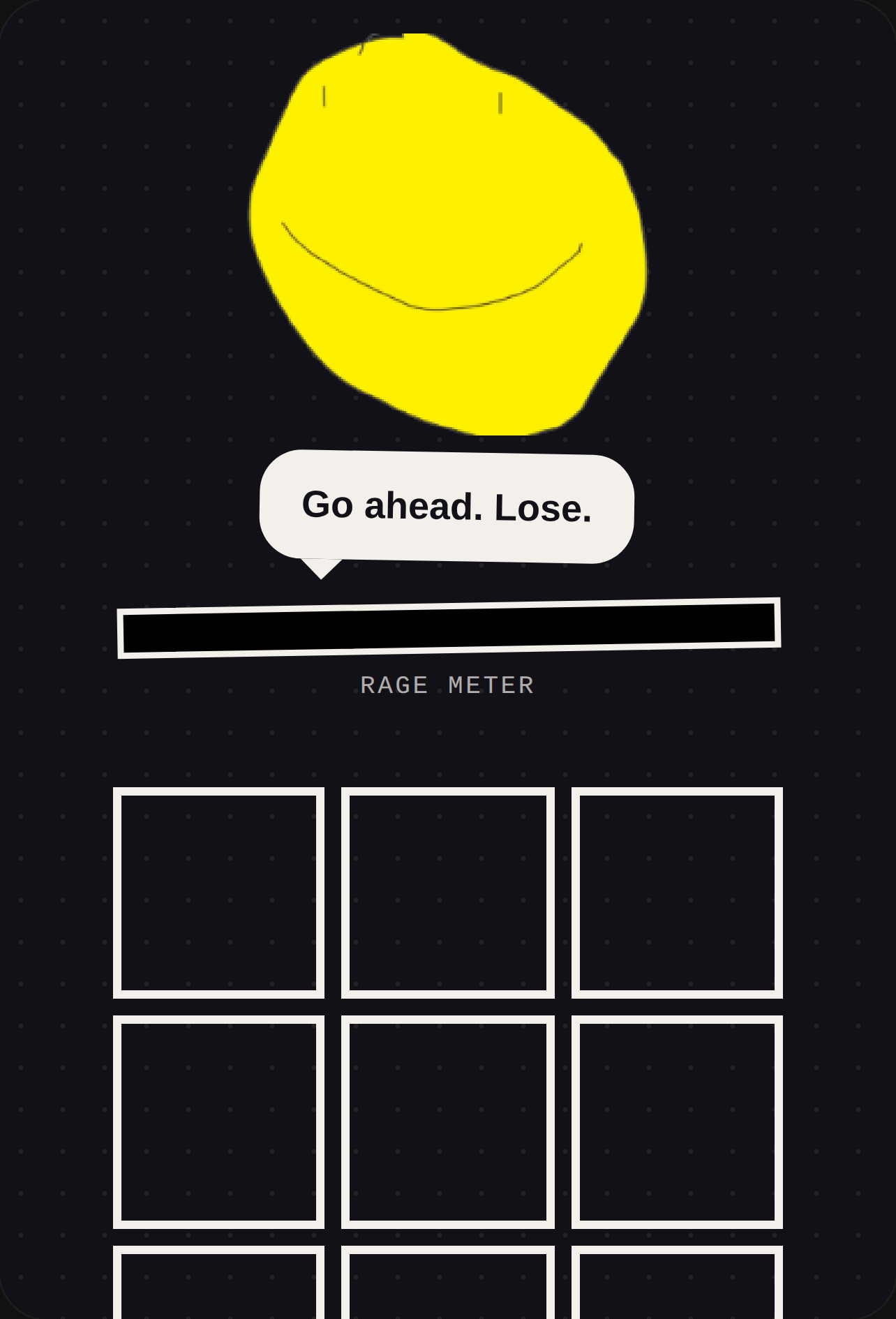 Mean Smiley Tic-Tac-Toe cover