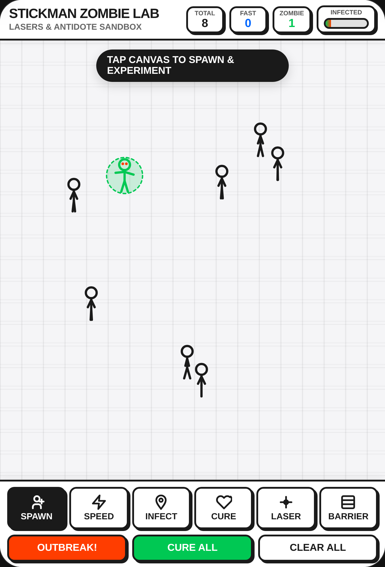 Stickman Zombie Lab