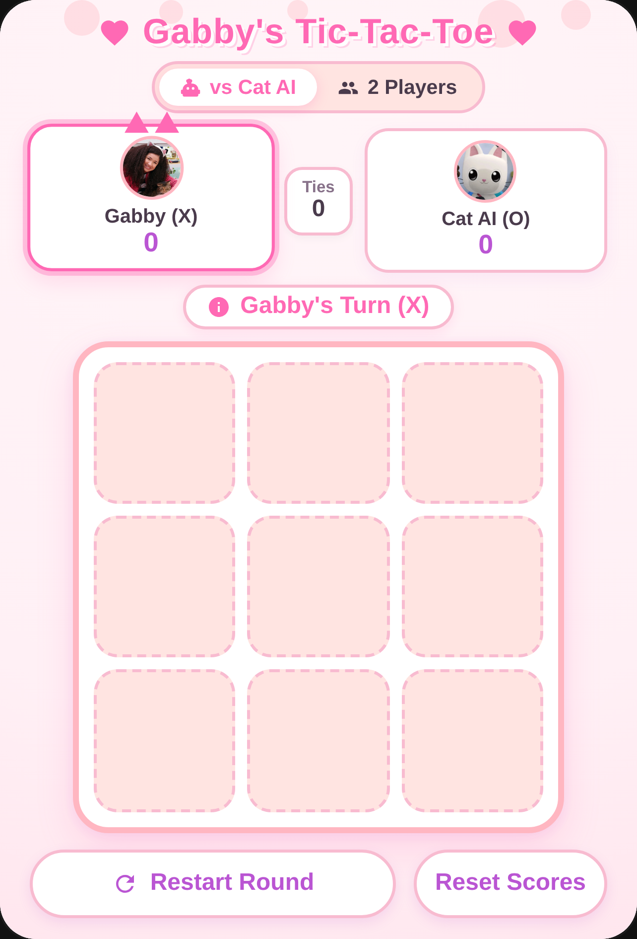 Gabby's Dollhouse Tic-Tac-Toe cover