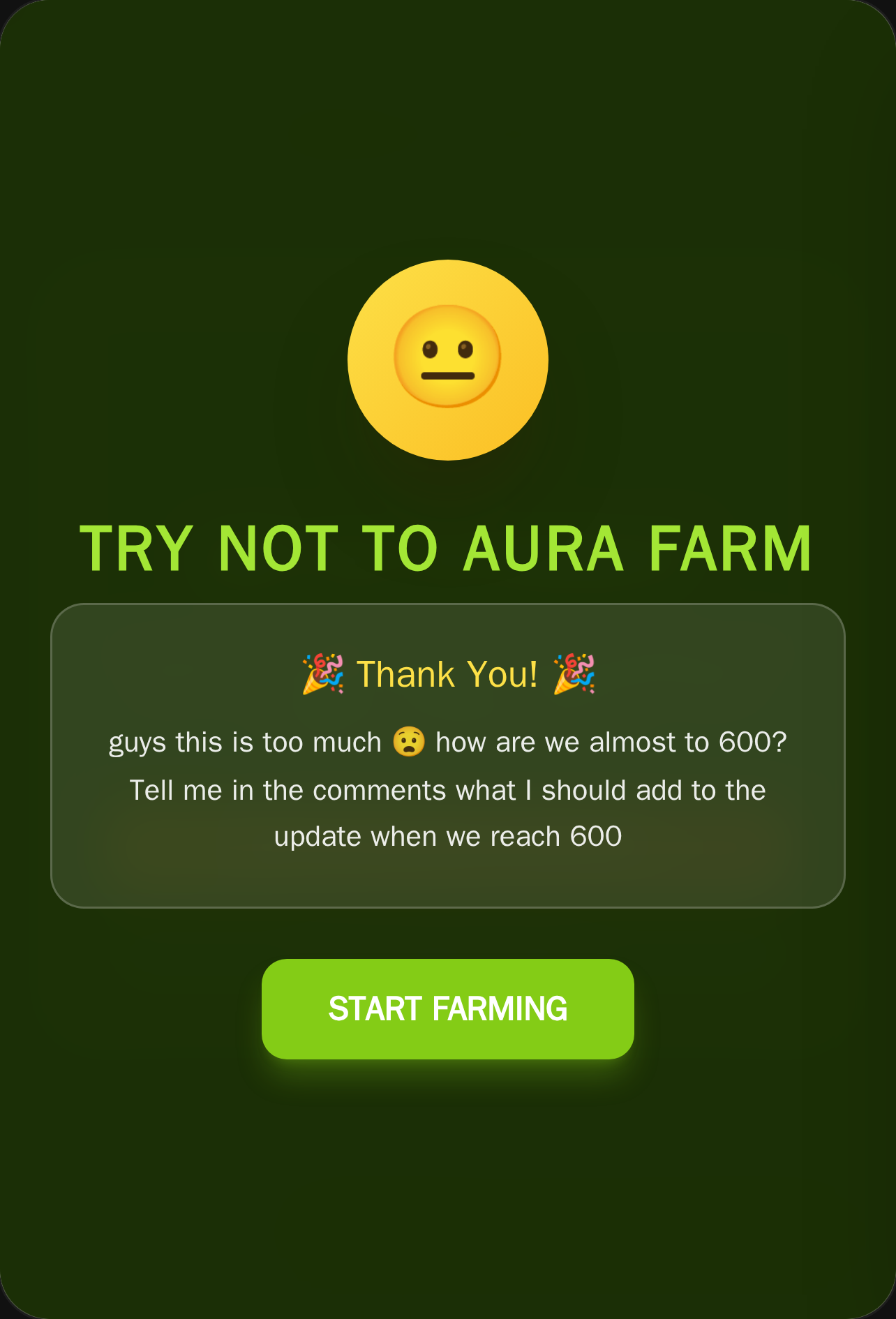 Try Not To Aura Farm cover
