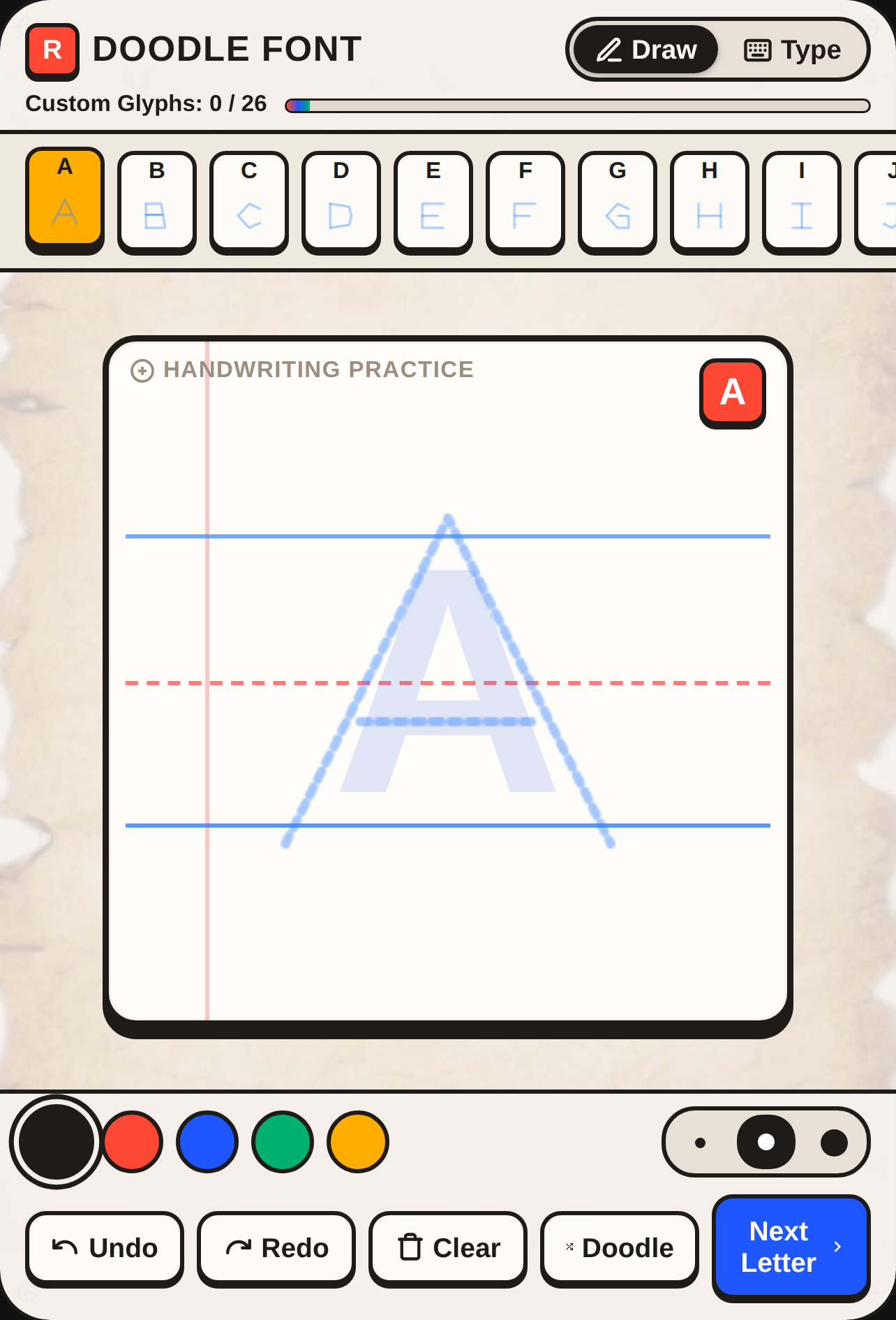 Doodle Alphabet Keyboard cover