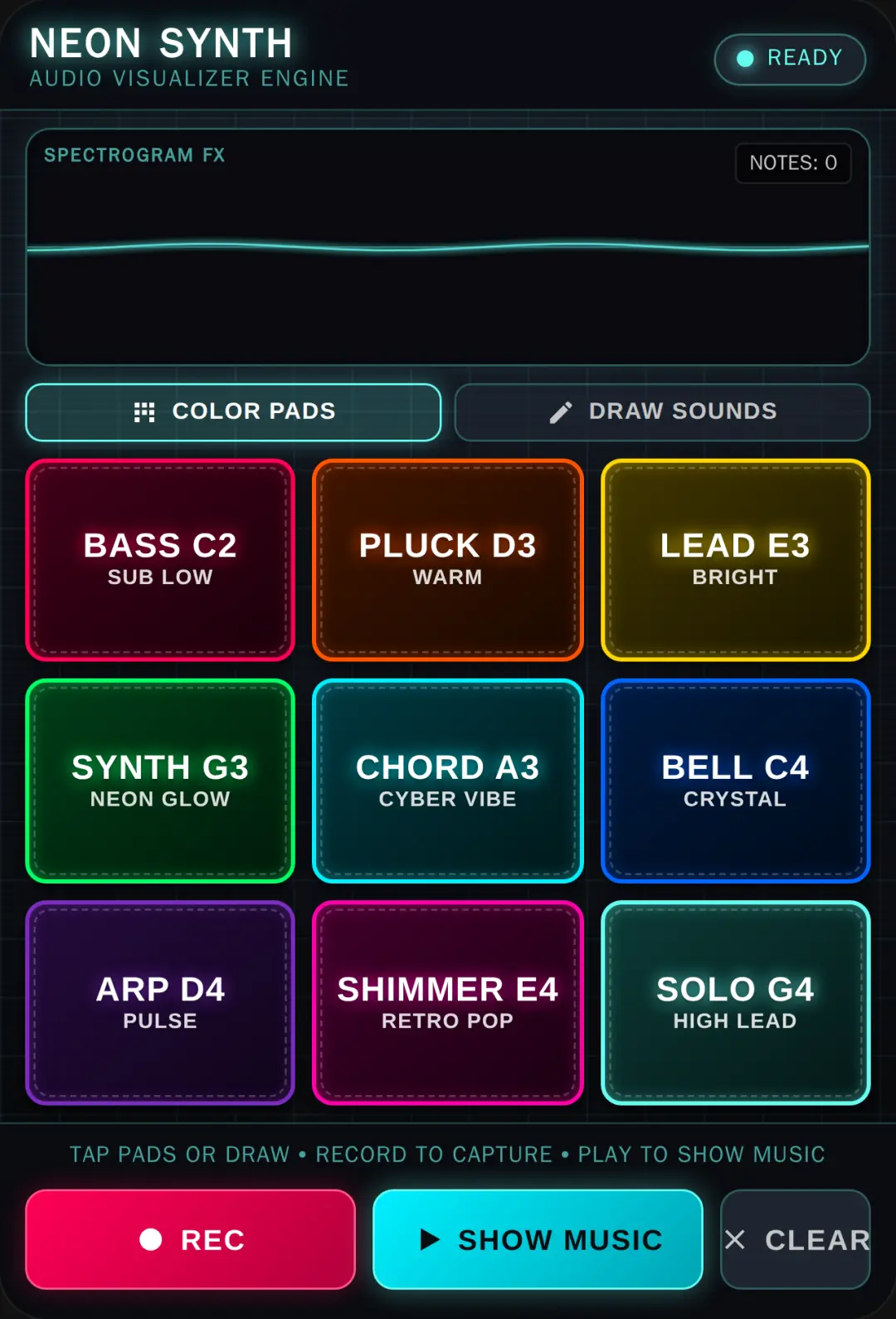 Neon Synthwave Sound Studio cover