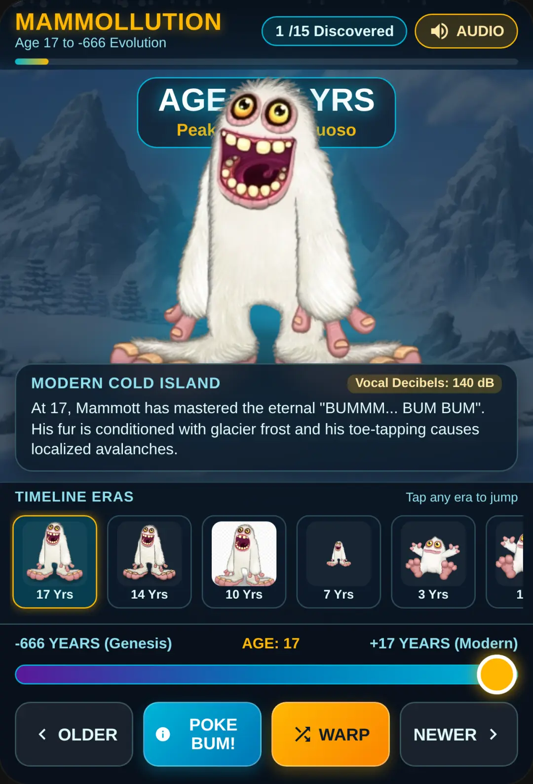 Evolution of Mammott (Age 17 to -666) cover