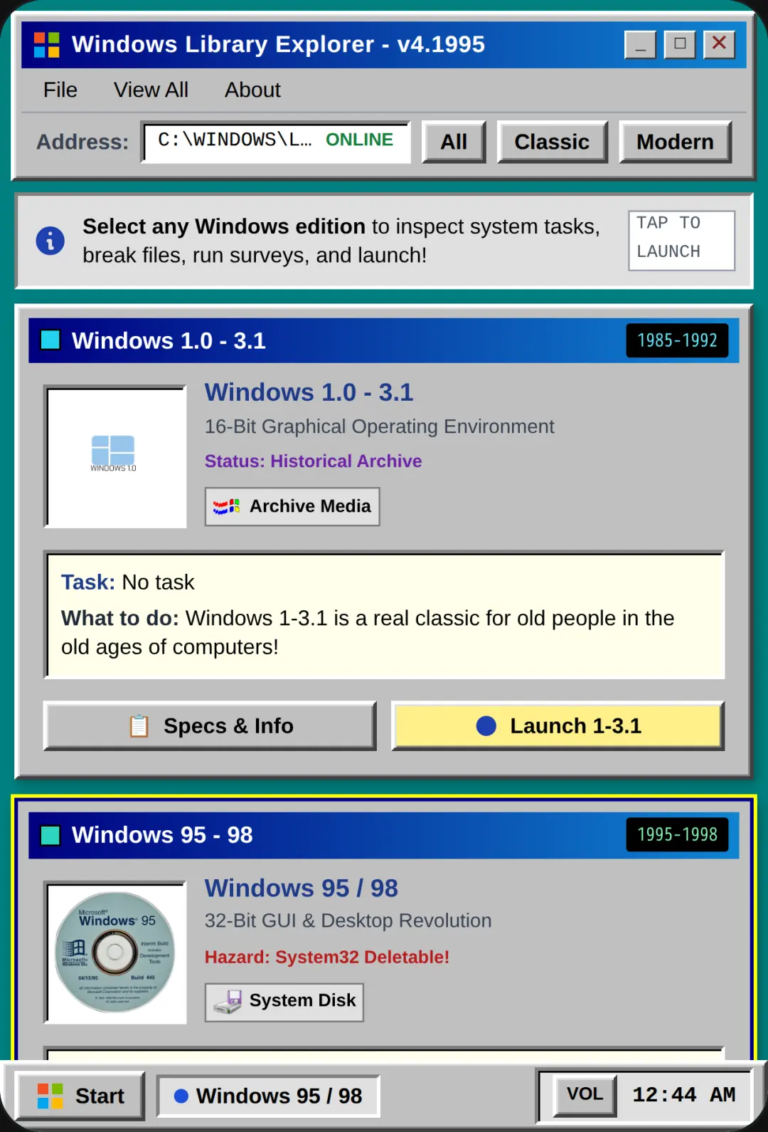 Windows Library Archive cover
