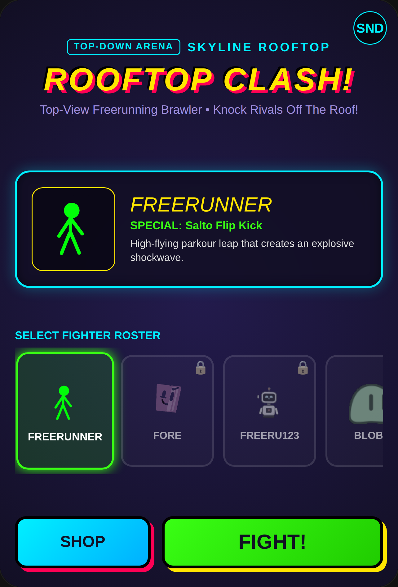 Rooftop Freerunning Brawler cover