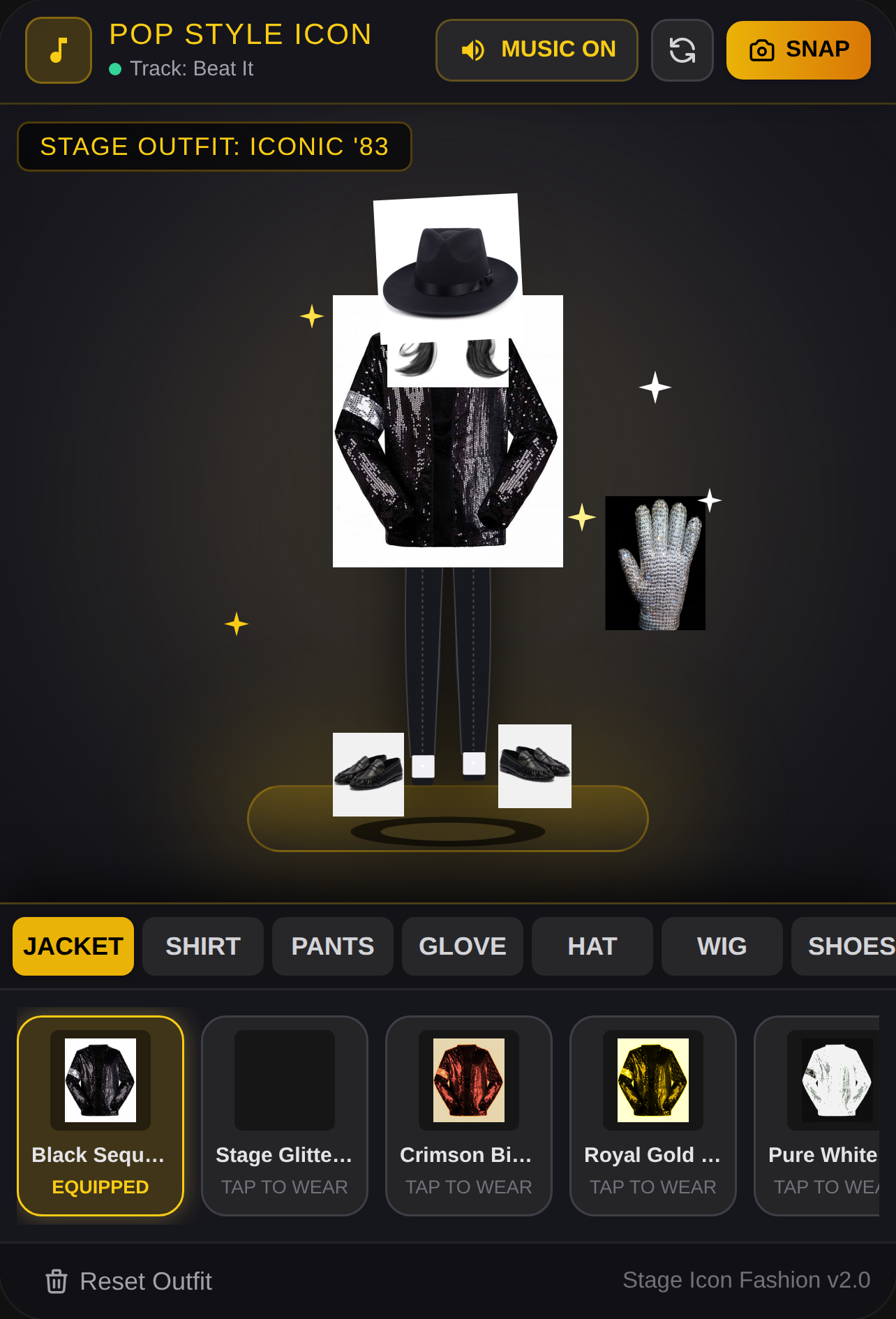 Pop Style Icon - Outfit Studio Michael Jackson cover
