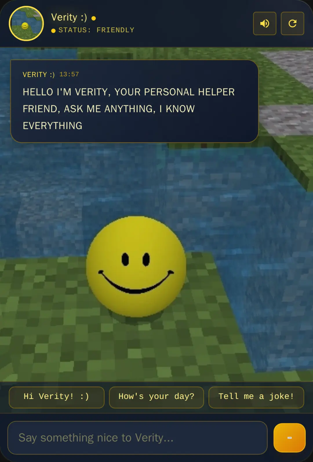 Verity chatbox cover
