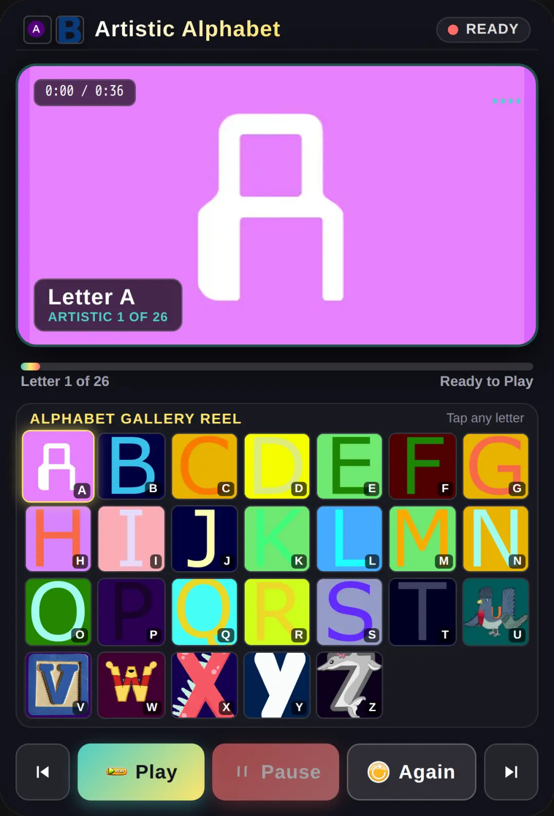 Artistic Alphabet cover