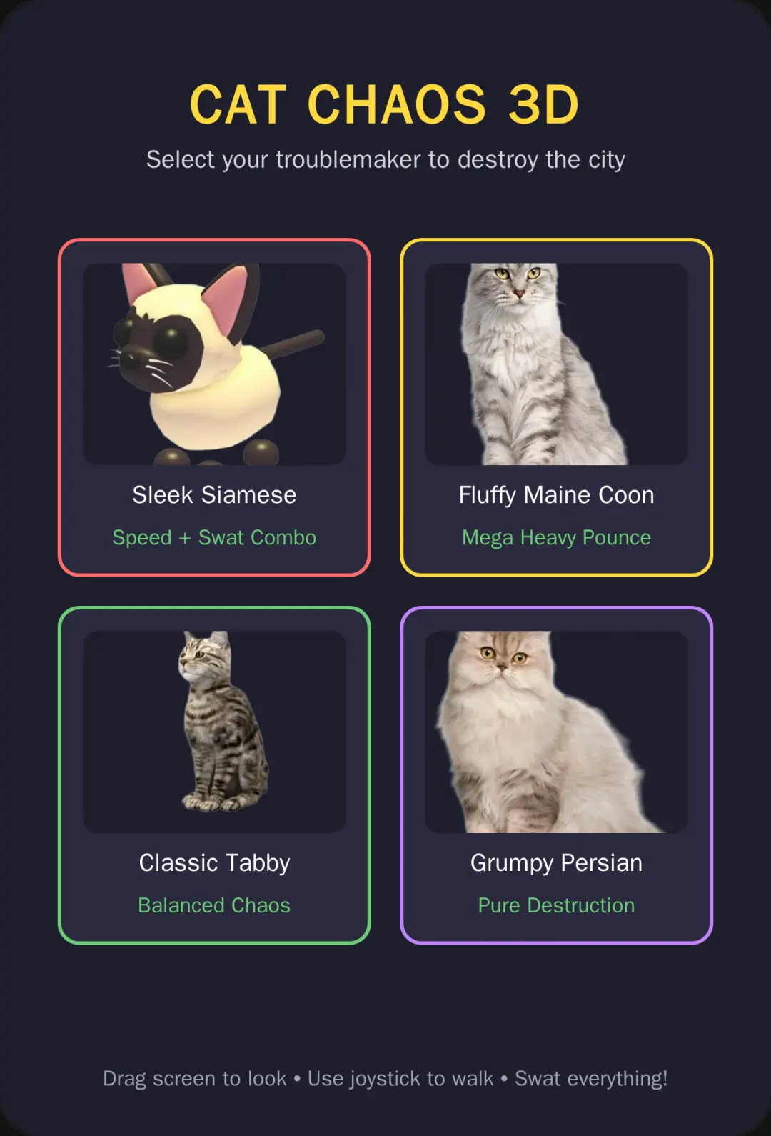Cat Chaos 3D Sandbox lazy cover