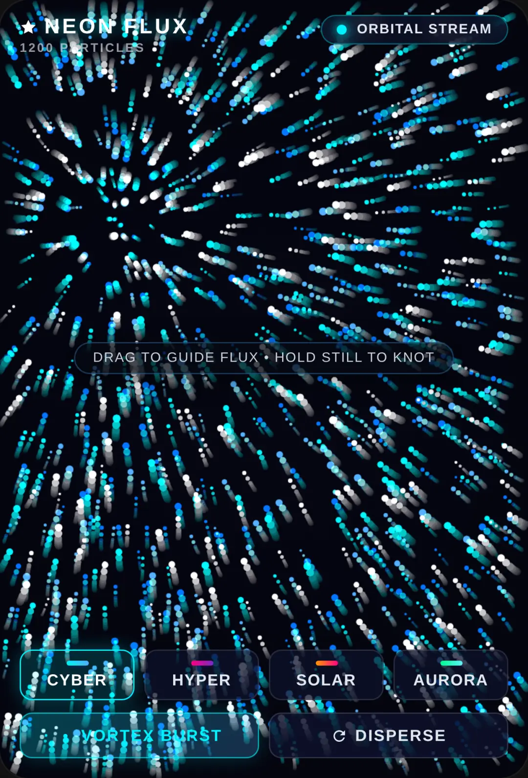 Neon Particle Flux cover