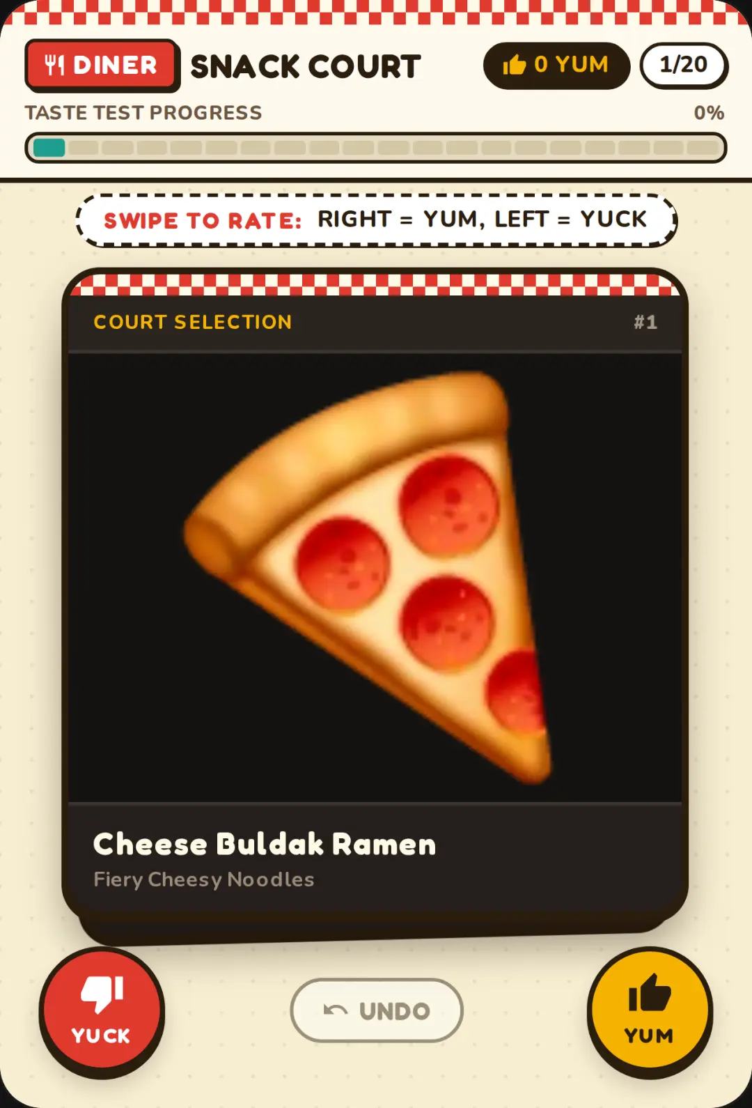 Snack Court - Food Rating Deck cover