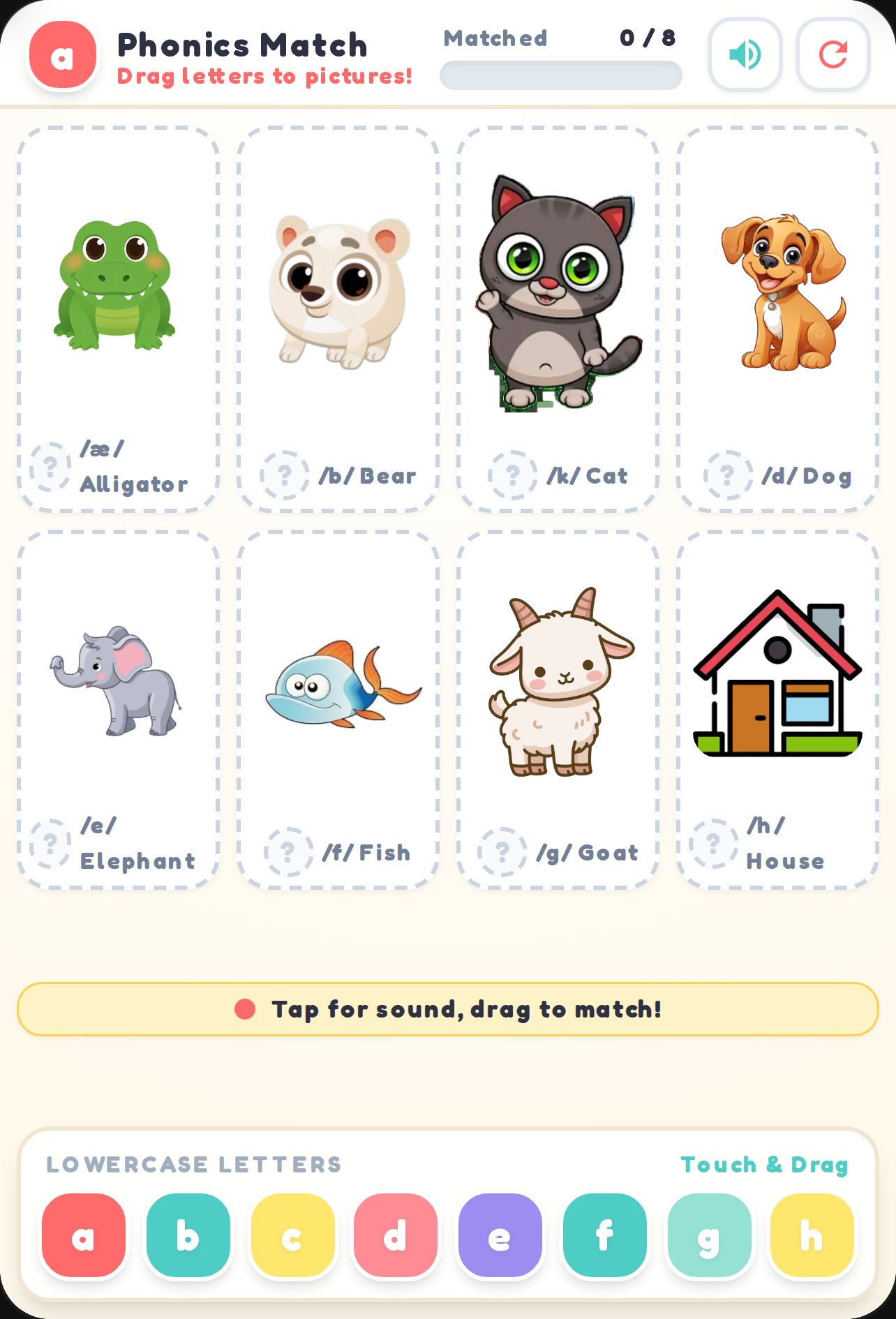 Phonics Fun a to h cover