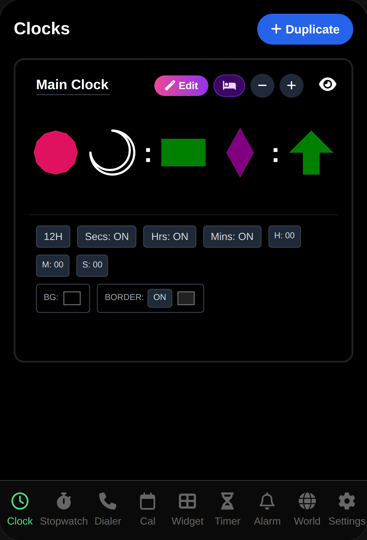 Shape Clock cover
