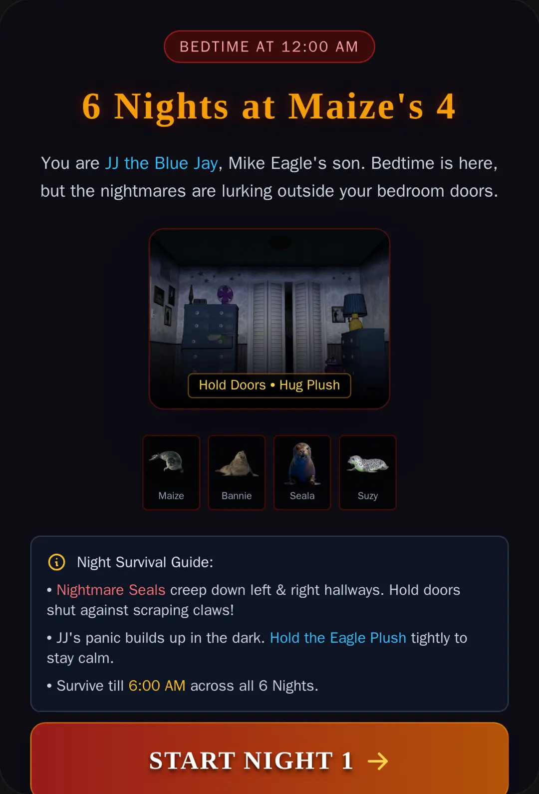 6 Nights at Maize's 4 - JJ's Bedtime cover