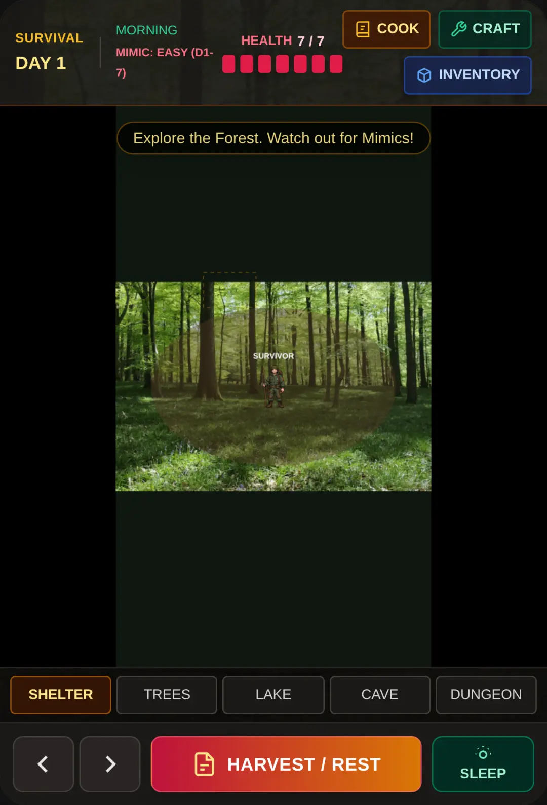Forest Mimic Survival cover