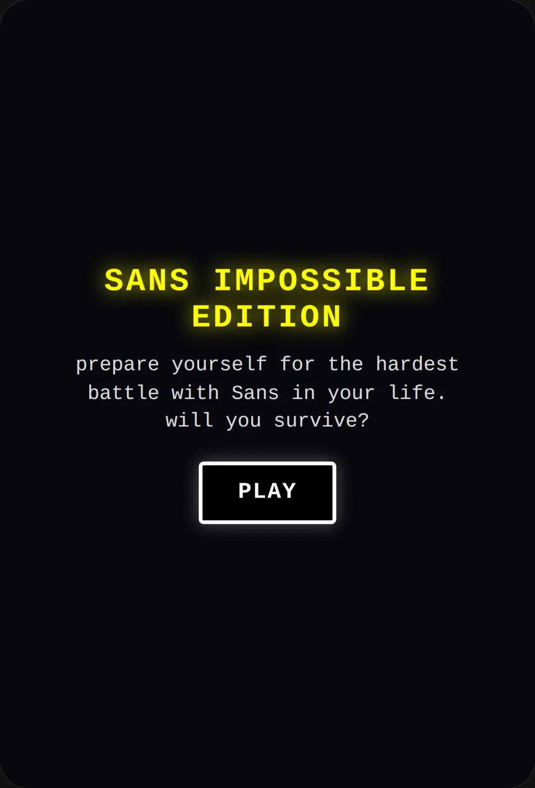 Sans Impossible EDITION cover