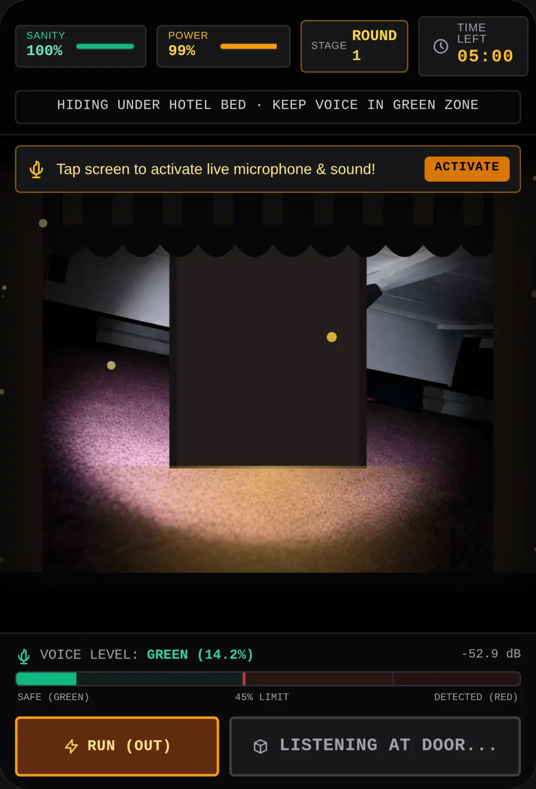 THE ROOM ( SURVIVE FOR 5 MINUTES and face entitys) cover