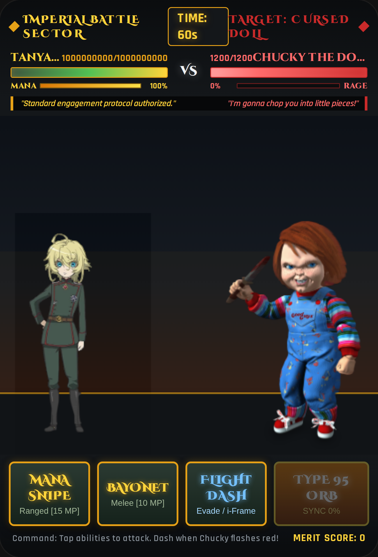 Tanya vs Chucky: Battle Arena cover