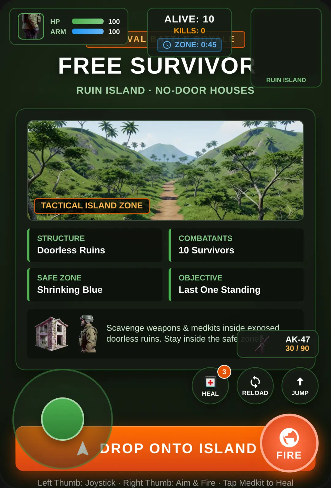 Free Survivors: Ruin Island cover