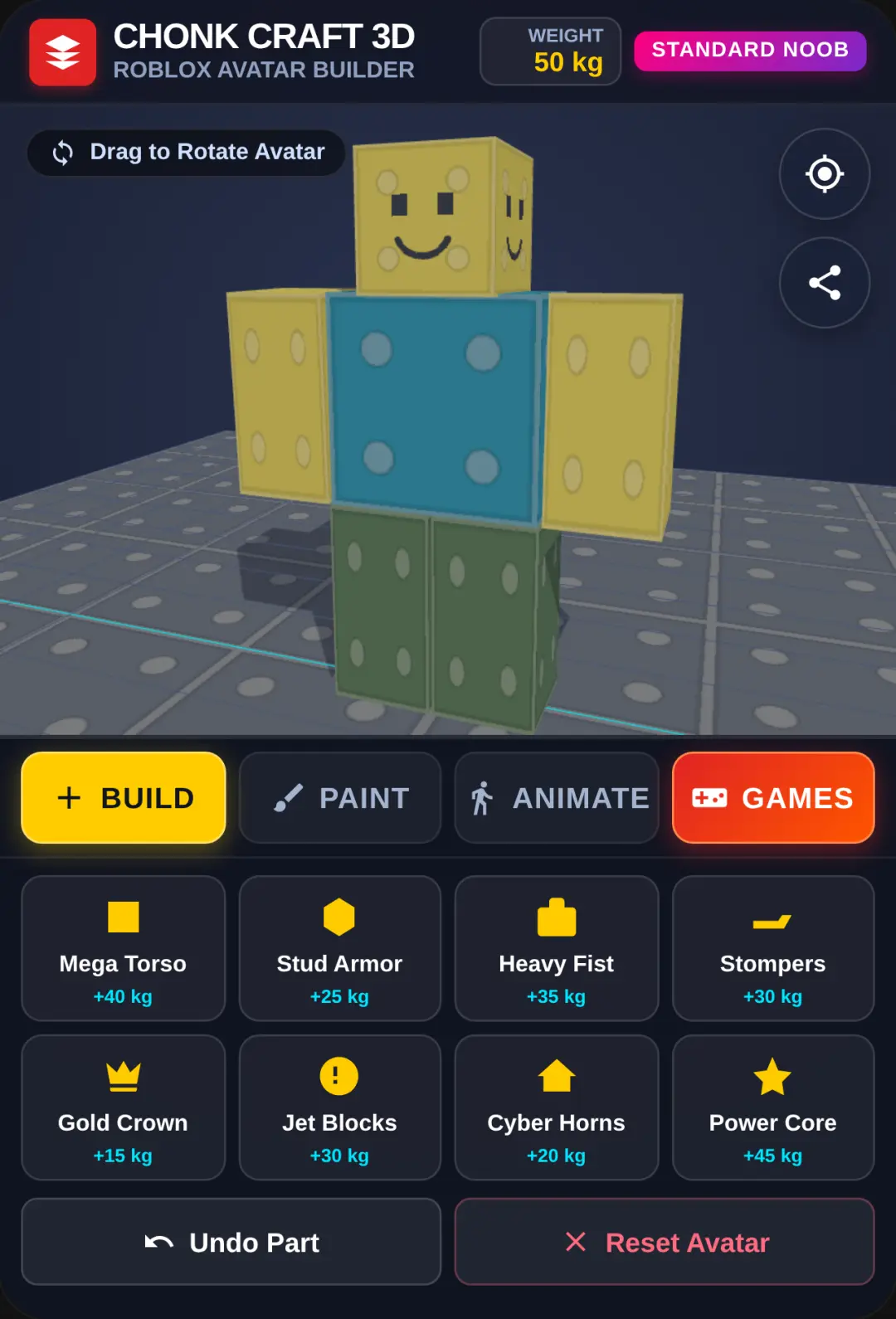 Chonk Craft 3D - Roblox Avatar Creator cover