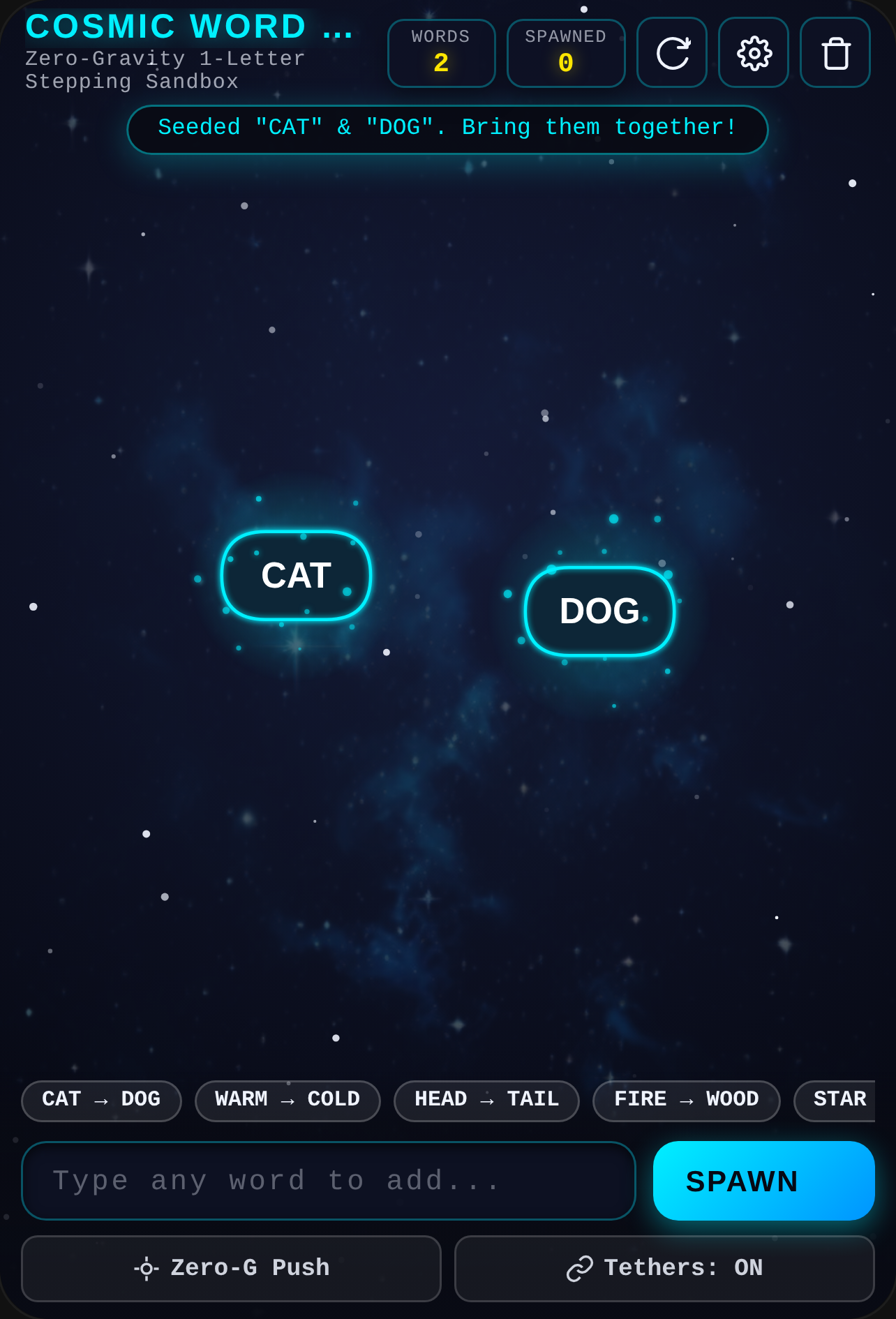 Cosmic Word Ladder Sandbox cover