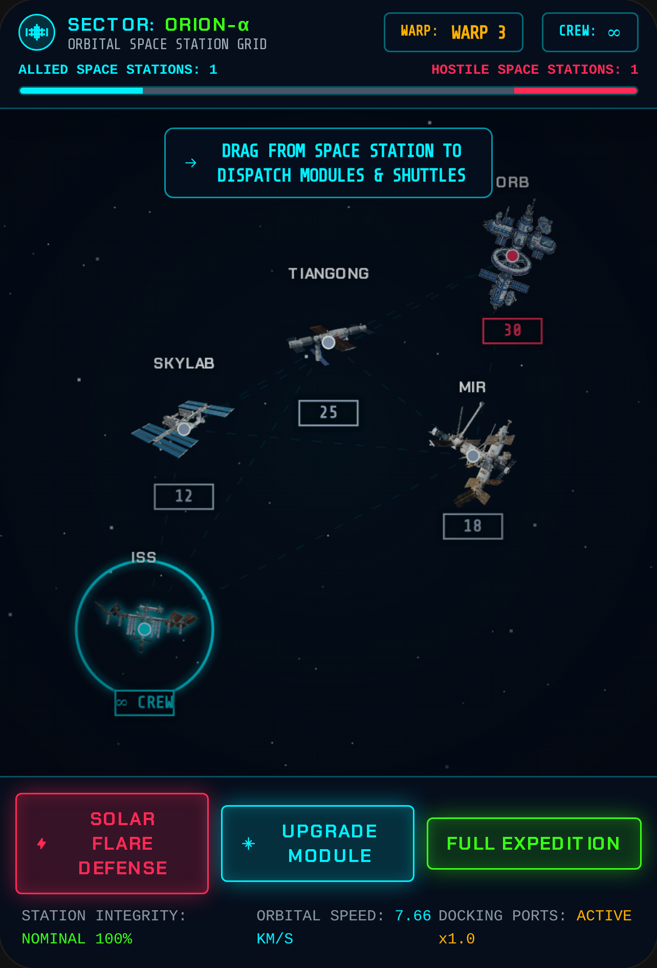 SPACE STATION COMMAND: SECTOR CONFLICT but you always win. cover