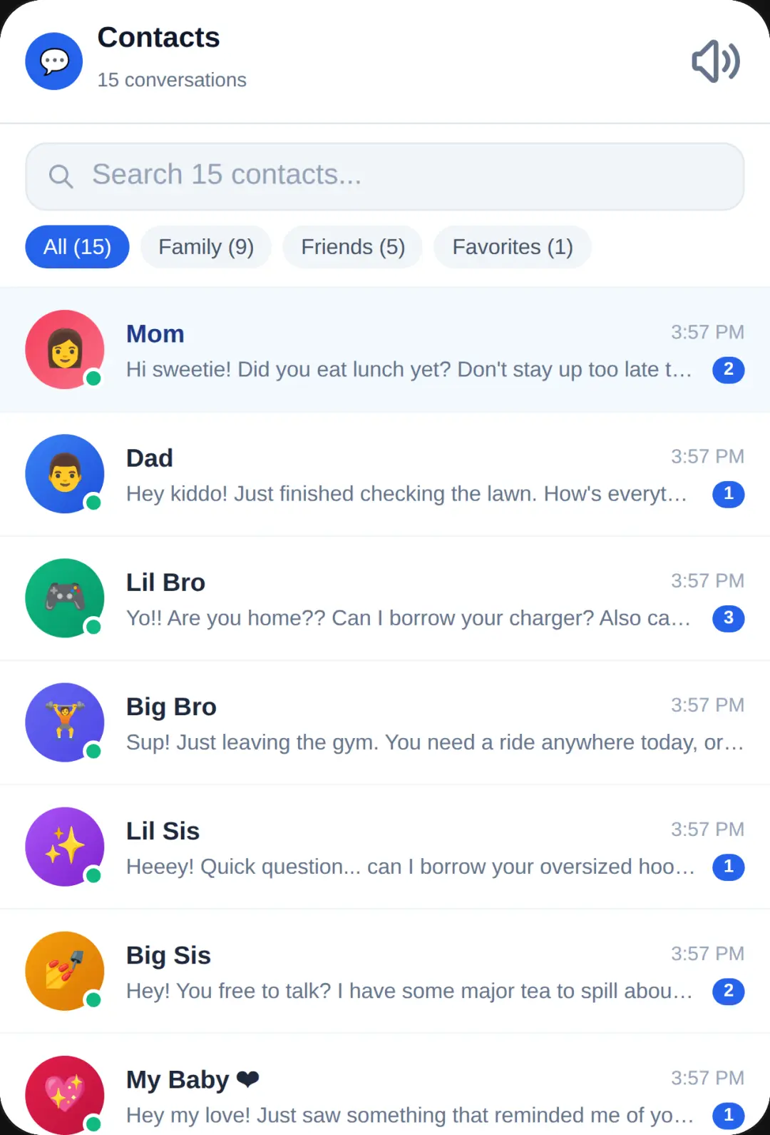 Chat Simulator - Contacts cover